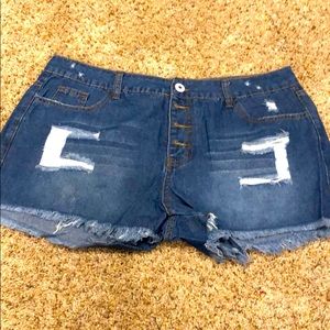 American Flag Jean shorts